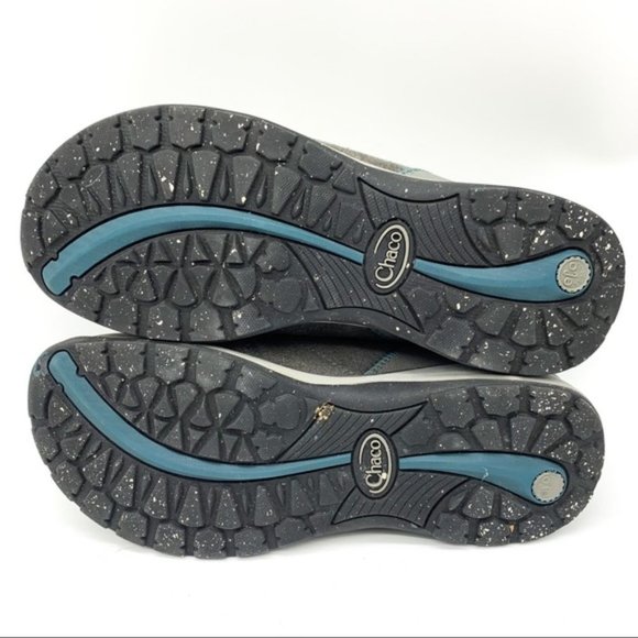 CHACO gray suede slip on shoes, 11. - Picture 4 of 7